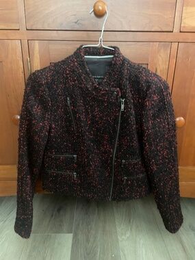 Banana Republic Tweed Moto Jacket